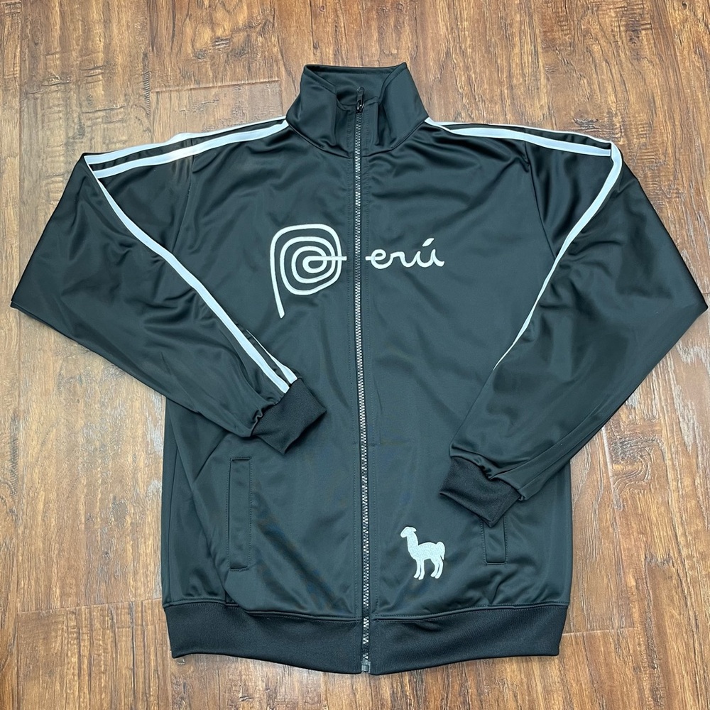 Perú Black National Team Track Jacket Adult Large #2156